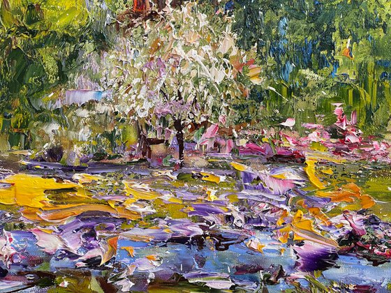 Iris dans les jardins de Monet
