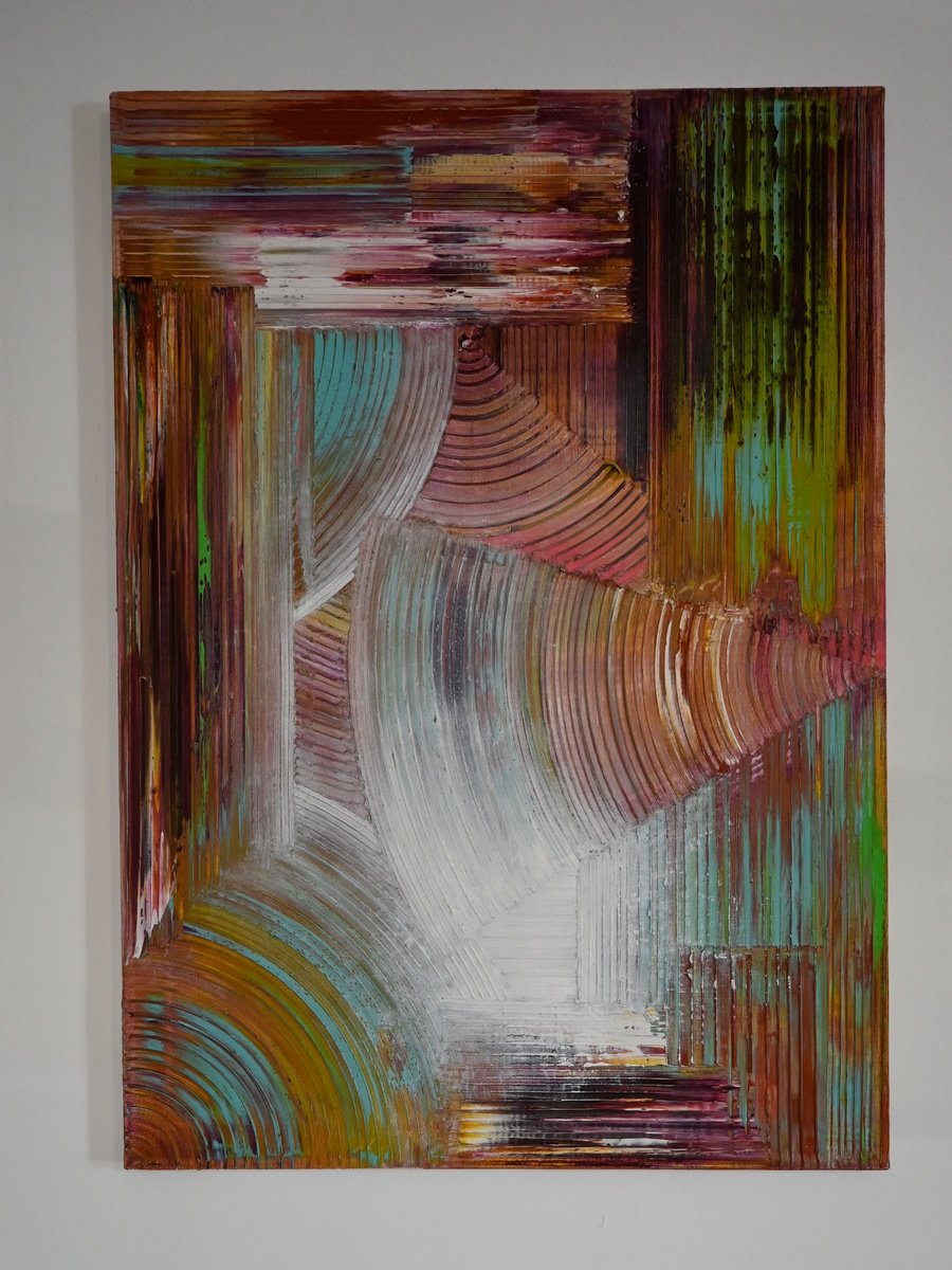 Geometric Oil Painting , Invincible By Giuseppe Pastore, 20 X 28, Artwork For Sale On Artfinder