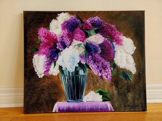 Lilac Bouquet in a Vase
