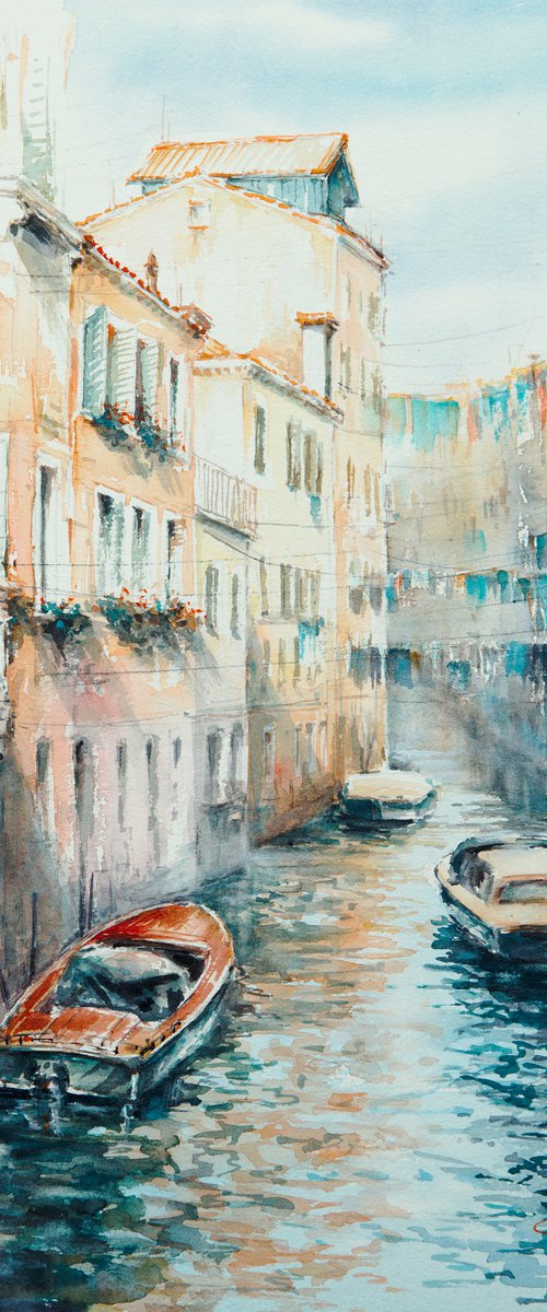 Somewhere in Venice 28 x 41 by Eve Mazur