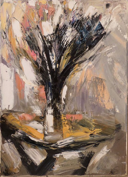 Joyful Bouquet, oil on canvas 33x46 cm by Frederic Belaubre