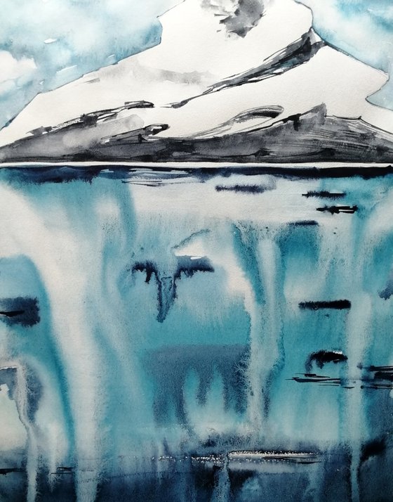 ICEBERG PAINTING/ ANTARCTICA