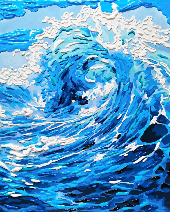 Abstract ocean wave