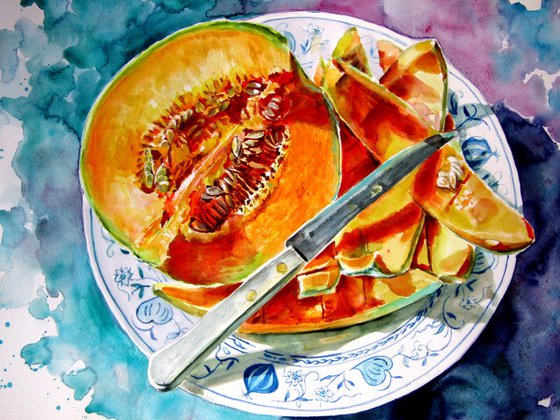 Melon still life