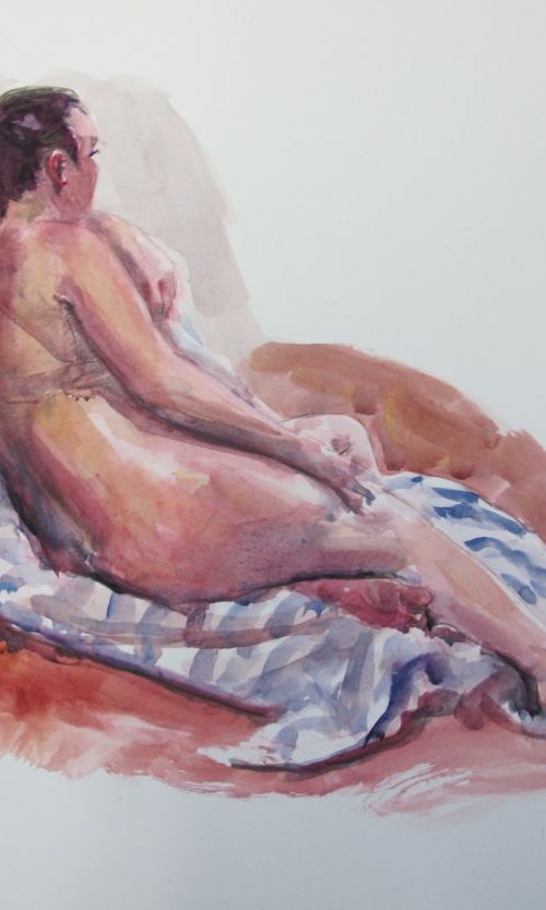 reclining female nude by Rory O’Neill