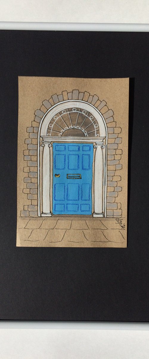 Azure Dublin door by Olga Ivanova