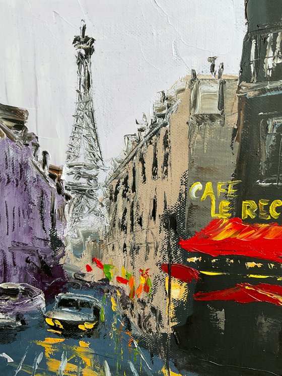 Rainy Parisian street