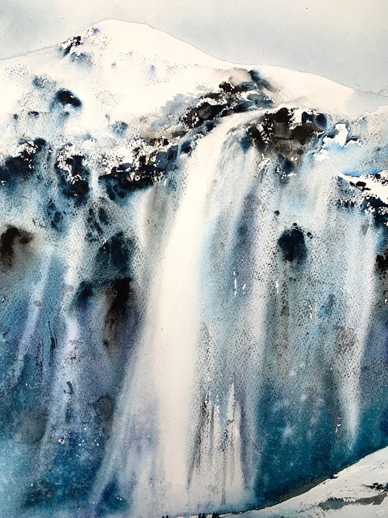 Ice waterfall