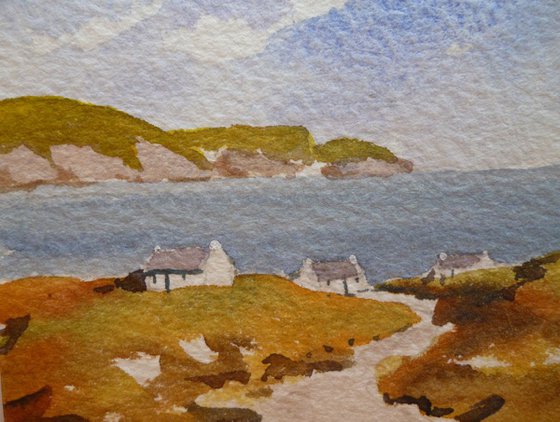 Cottages on Keel, Achill Island, West of Ireland