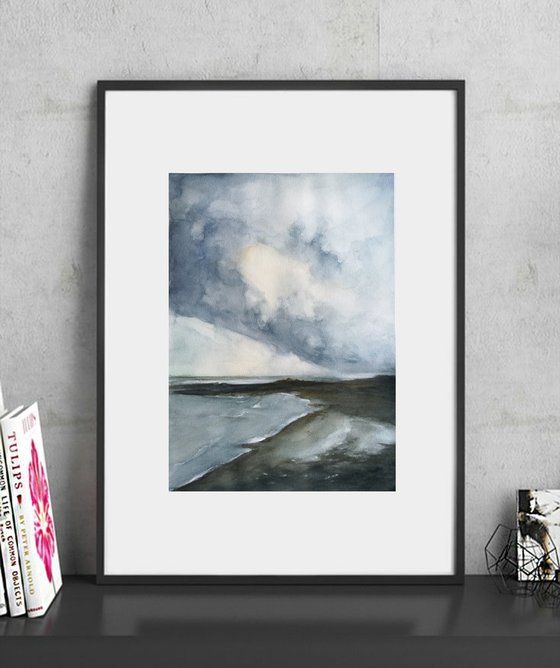 Seashore - Original Watercolour - Sea & Sky