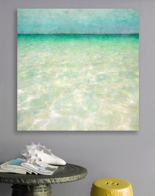 "Mexico blue" canvas gallery art ready to hang by Nadia  Attura