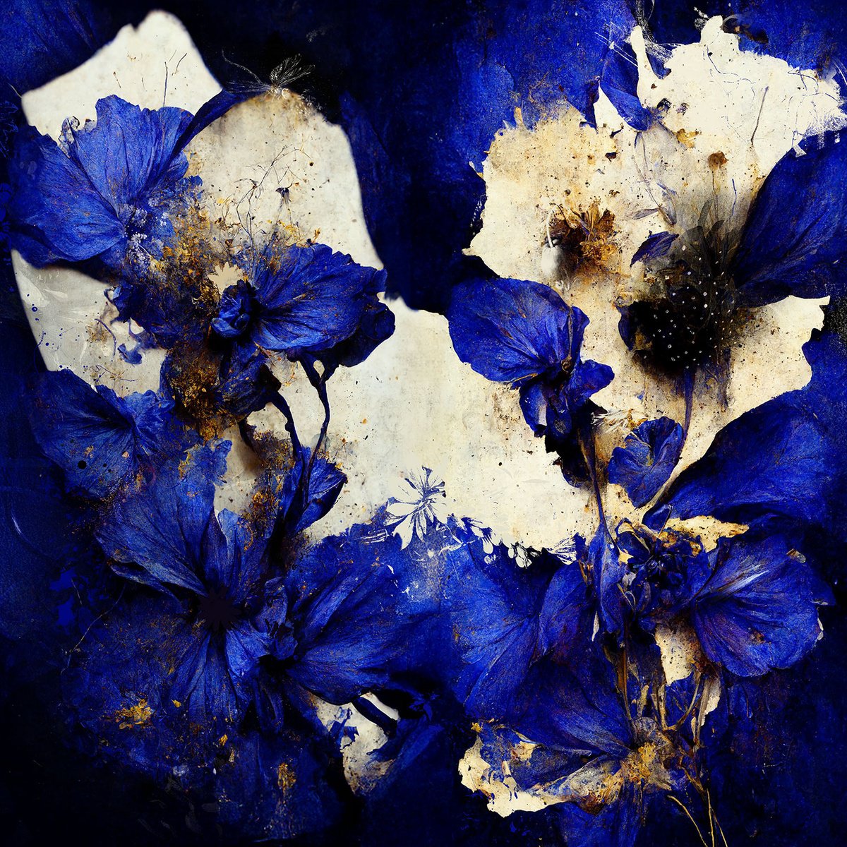 Botanical Painting By Teis Albers, 55 X 55", Room To Dream (Square), Original Artwork