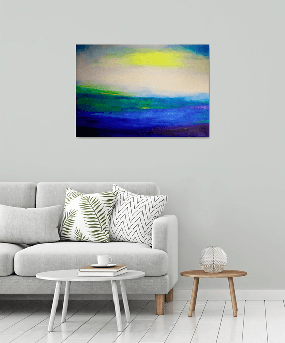 Large Abstract painting Seascape