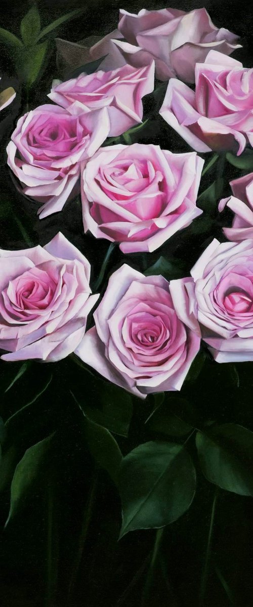 Pink Roses #2 by Oxana Babkina