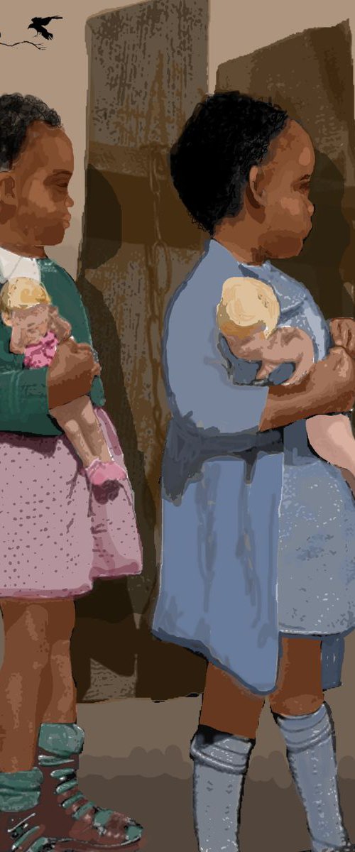 WHITE DOLLS  22" x 34" by Joe McHarg