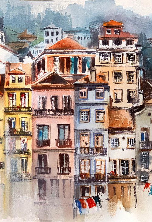 Porto Cityscape Colourful Houses by Sophie Rodionov