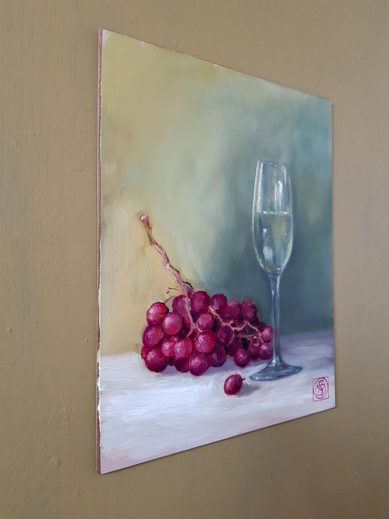 Champagne and Grapes