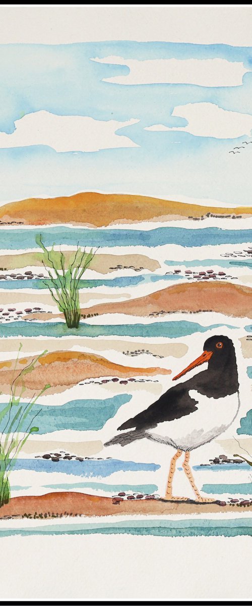 Oystercatchers Tide by Mariann Johansen-Ellis