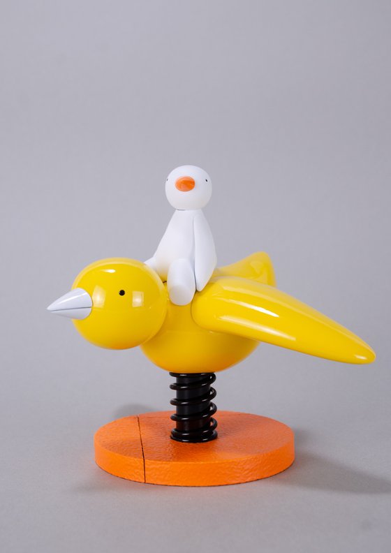 I Believe I Can't Fly - White & Yellow