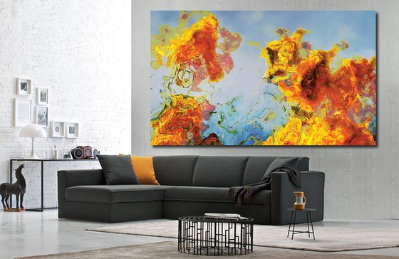 Campo de girasoles II/XL large original artwork