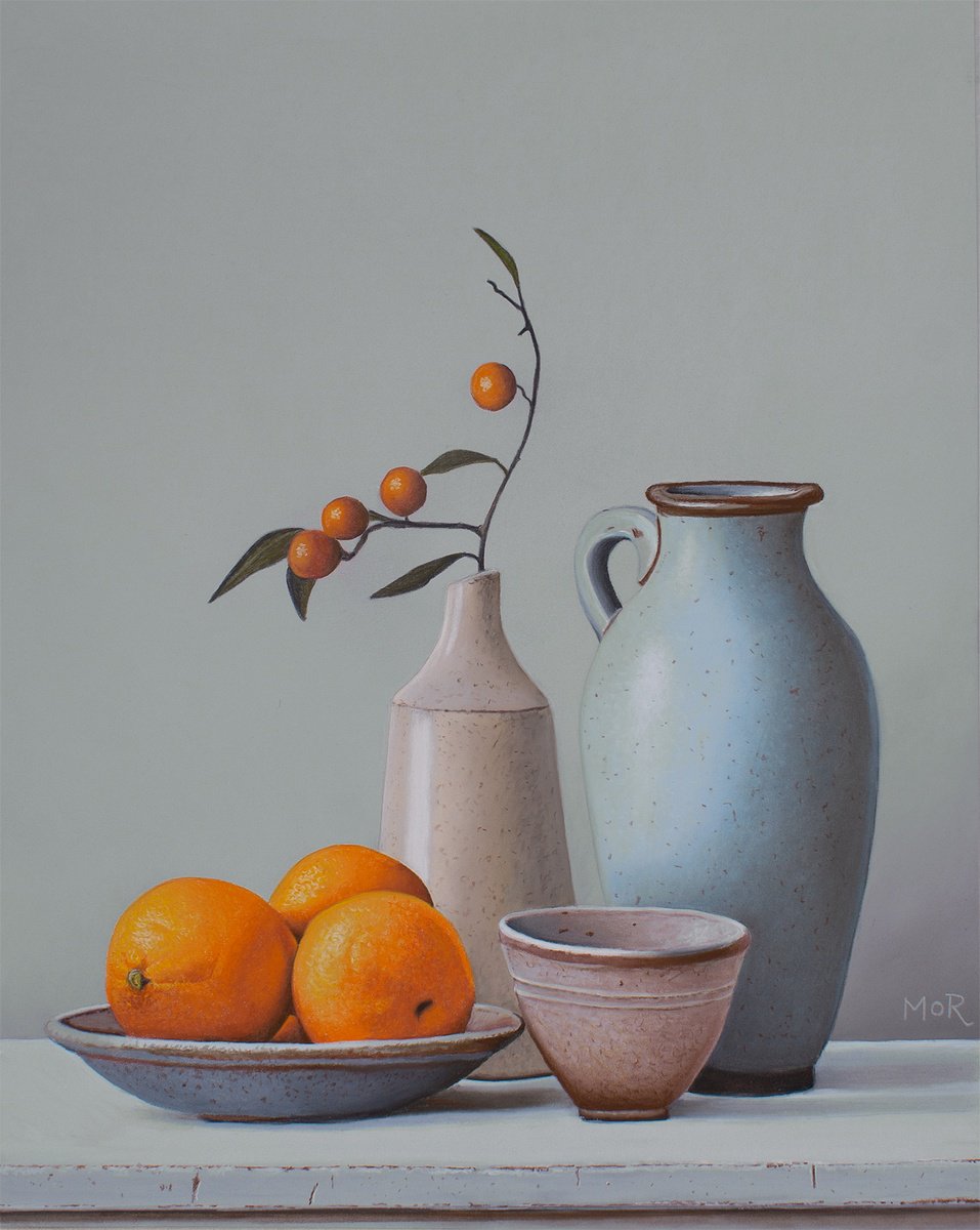 Photorealistic Pastel Drawing , Orange Silence By Dietrich Moravec, 16 X 20, Artwork For Sale On Artfinder