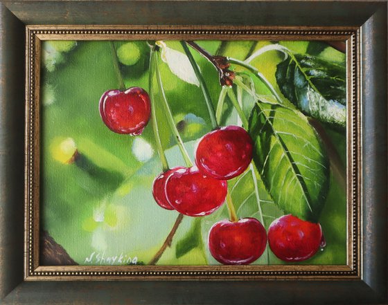 Cherry, Framed Painting