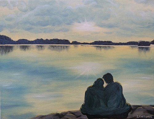 Together. Original oil painting by Svetlana Vorobyeva
