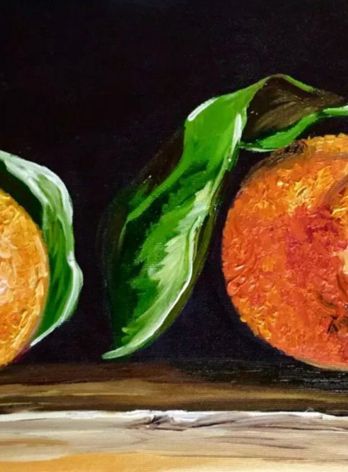 Still life with Oranges #2 by Olga Koval