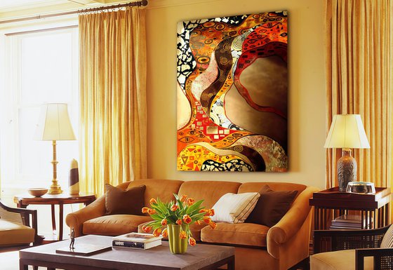Klimt inspired abstract