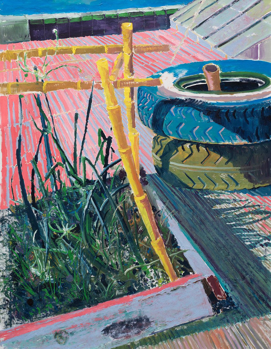 Impressionistic Landscape Oil Painting By Dominic Virtosu, 39 X 51, Shadows Of The Summer, Original Artwork