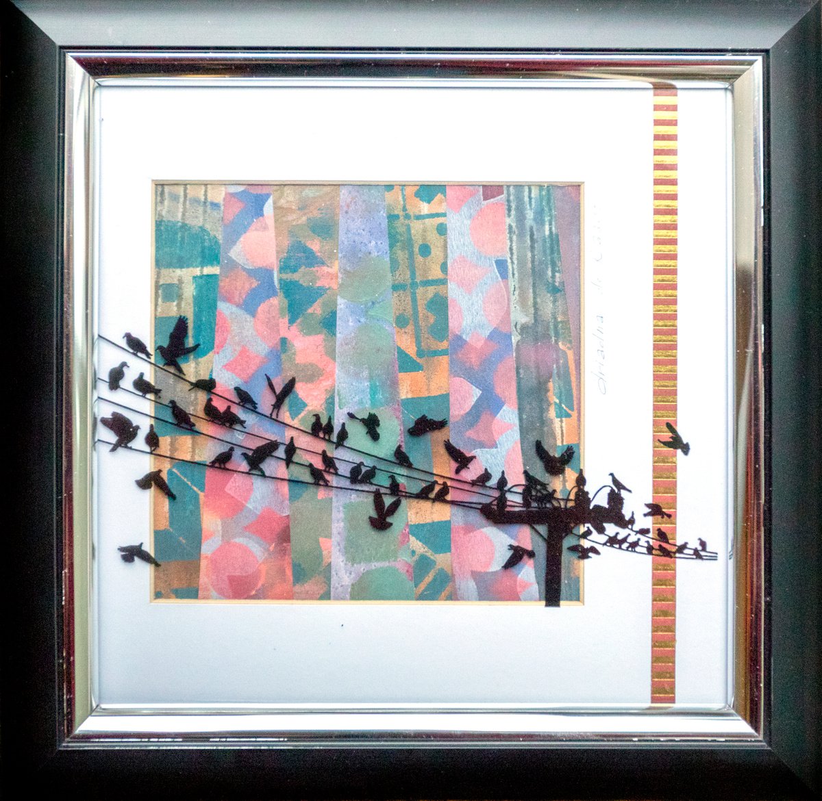 Animal Collage By Ariadna De Raadt, 10 X 10, Waiting For A New Day 2, Original Artwork