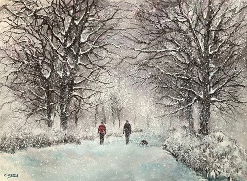 Winter woodland walk by Darren Carey