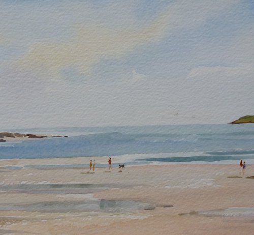 Portmarnock Beach and Martello by Maire Flanagan