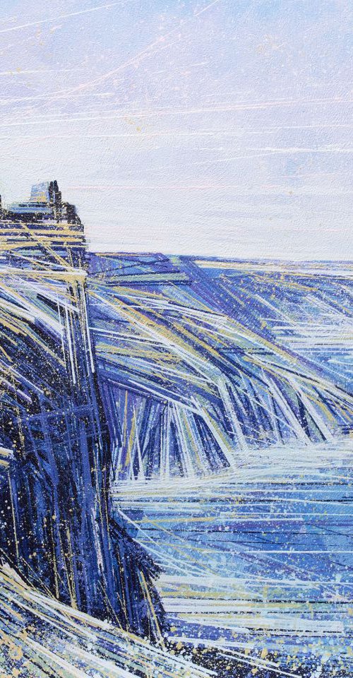 Dorset Coastal Cliffs In Afternoon Light by Marc Todd
