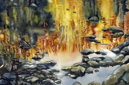 Rouge River in Autumn by Alfred  Ng