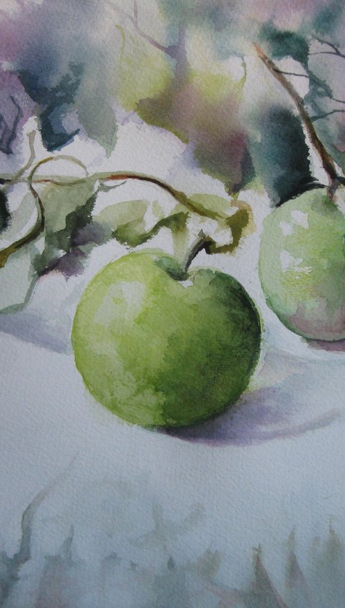 Green apples by Elena Oleniuc