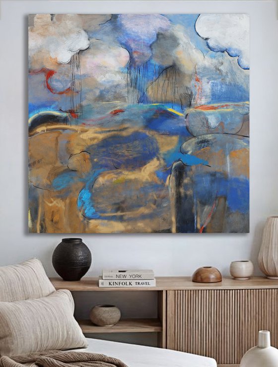 Landscape with Lake and Clouds