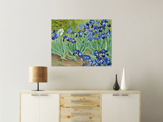 Irises inspired by Van Gogh