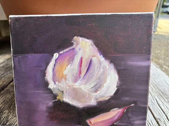 Still life with garlic