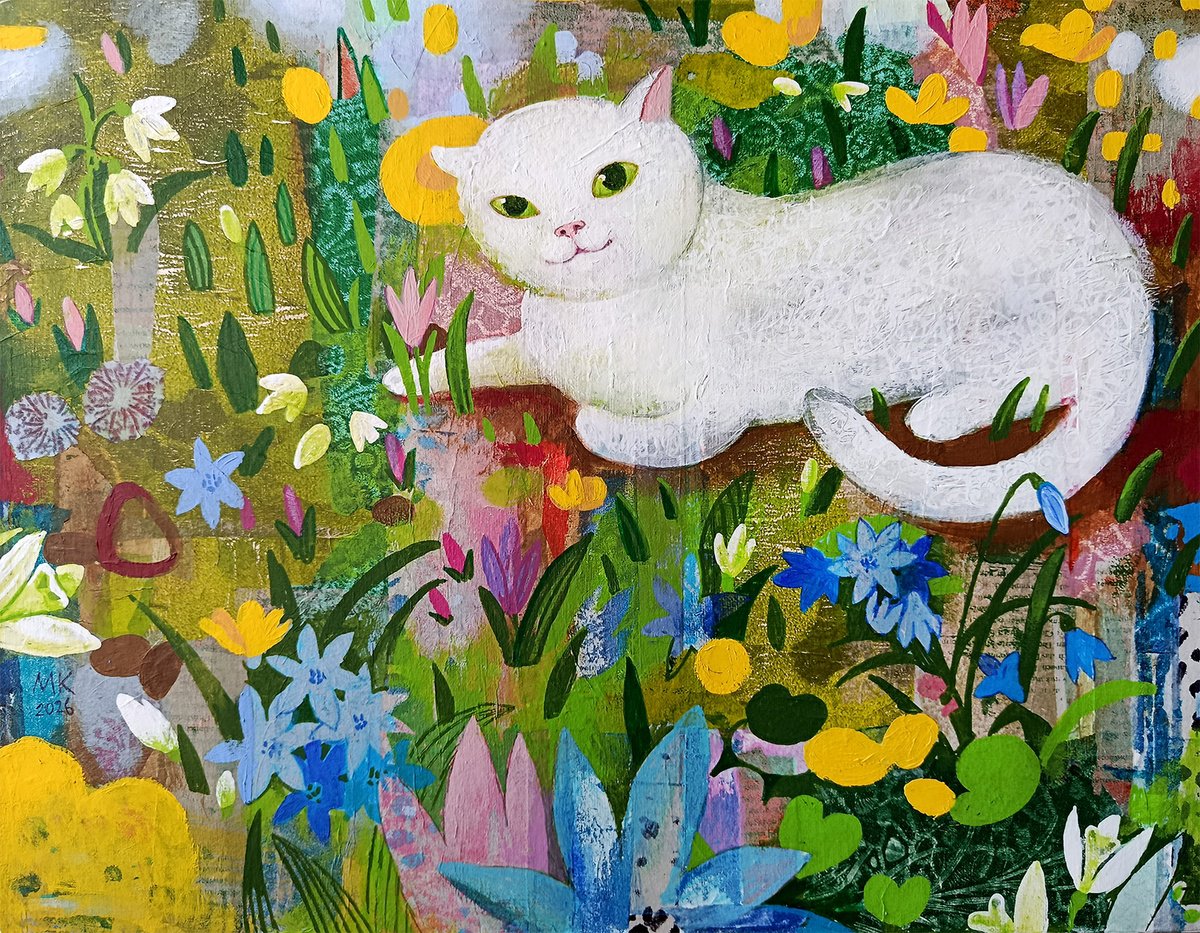The First Flowers Of Spring By Margot Raven, 18 X 14, Artwork For Sale On Artfinder