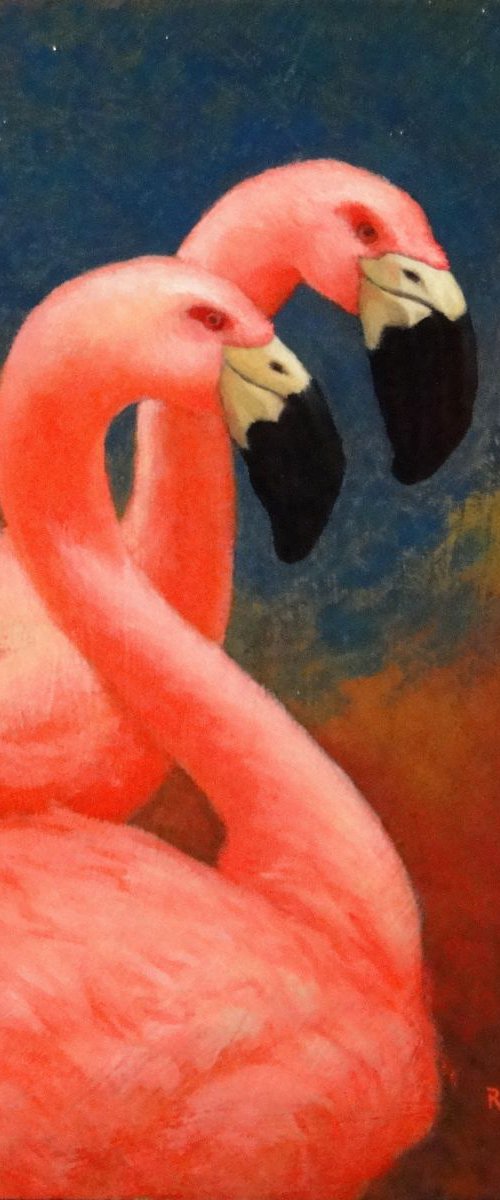 Pink Flamingos by Rick Paller