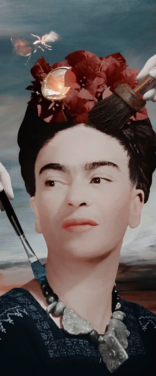 Portrait of Frida Kahlo (No:7) by Tan Tolga Demirci