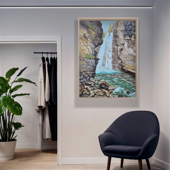 Waterfall in the mountains