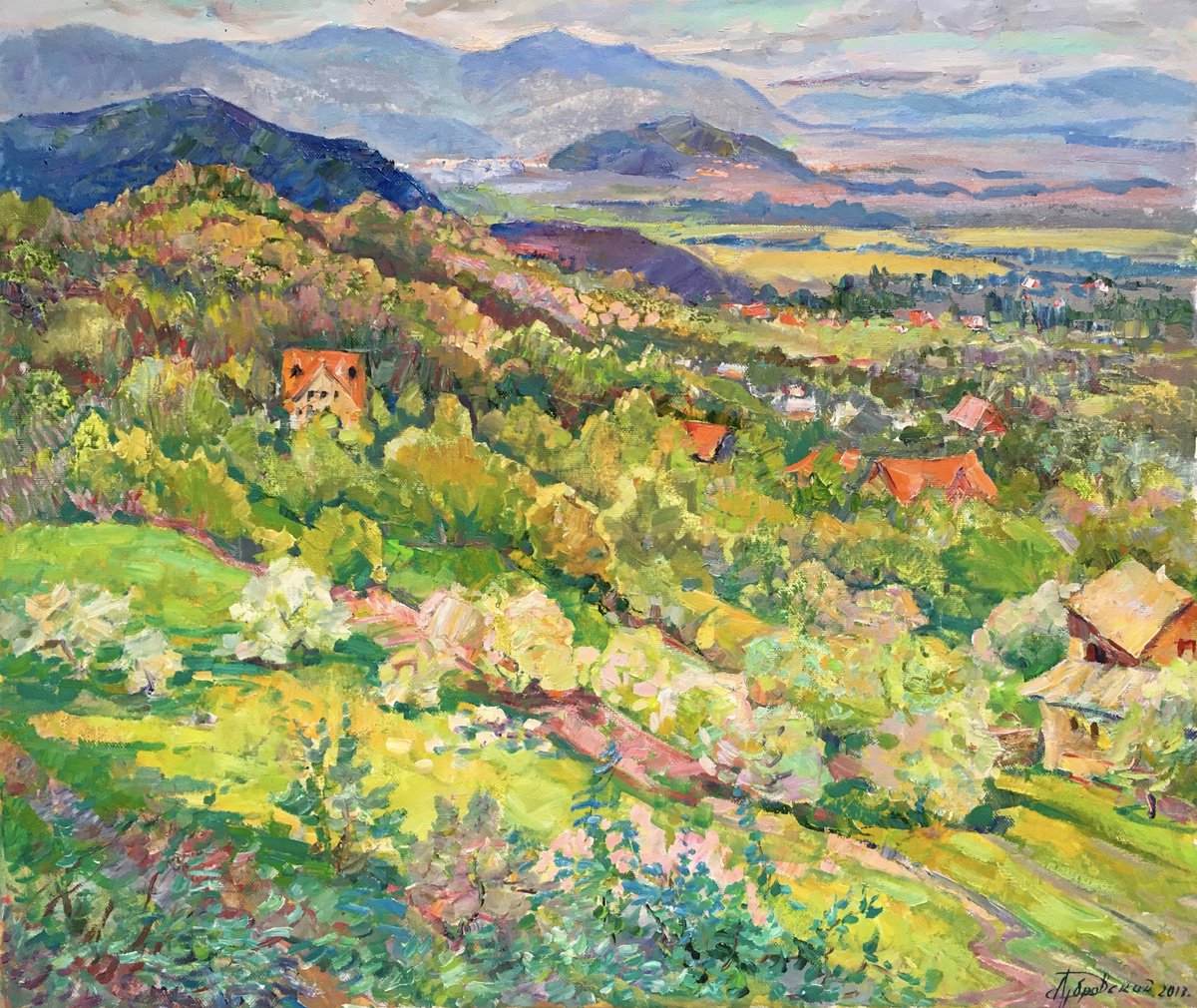 Spring in the Mountains by Aleksandr Dubrovskyy