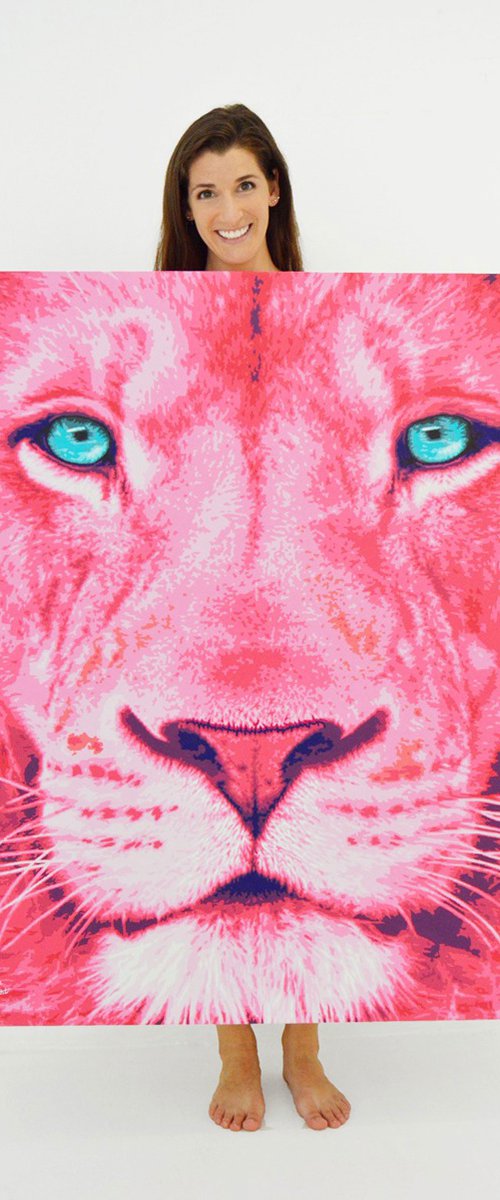 Pink Lion 2 by Sabrina Rupprecht