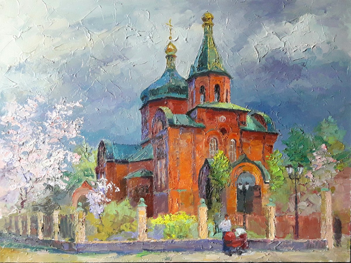 Oil painting Church nSerb396 by Boris Serdyuk