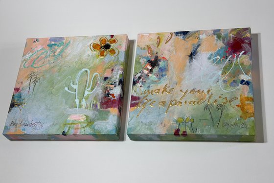 Make your life a paradise No.4 (diptychon)