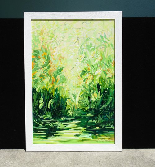 Magic Garden Lily Pond II by Sveta Osborne