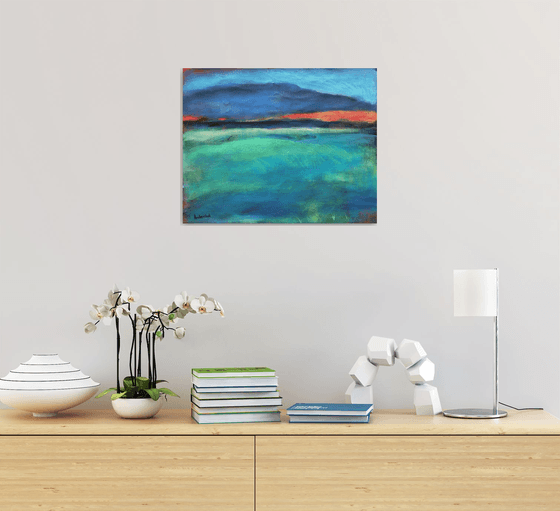 Landscape with Blue Cloud