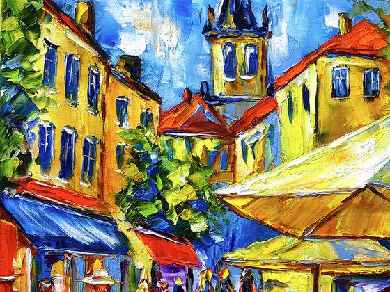 Summer Midday in a Street Café